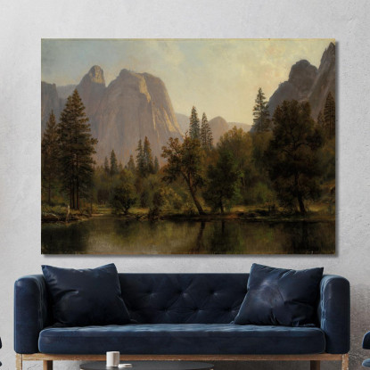 La Cattedrale Oscilla La Valle Di Yosemite Albert Bierstadt abr14 quadro stampato su tela