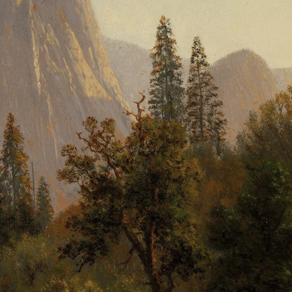 La Cattedrale Oscilla La Valle Di Yosemite Albert Bierstadt abr14 quadro stampato su tela