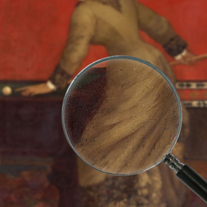 Elegante Al Biliardo Alfred Stevens stal23 quadro stampato su tela