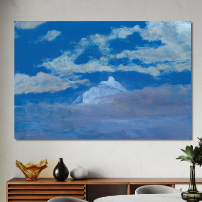 Studio Delle Nuvole Con Il Picco Della Montagna Albert Bierstadt abr16 quadro stampato su tela