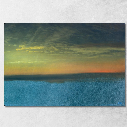 Studio Delle Nuvole Con Il Tramonto Albert Bierstadt abr17 quadro stampato su tela