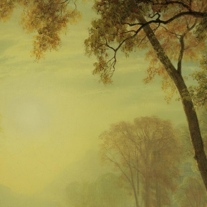 Cervi In ​​Una Radura Dello Yosemite Albert Bierstadt abr18 quadro stampato su tela