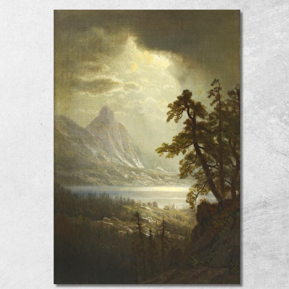 Estes Park Mattina Colorado Albert Bierstadt abr21 quadro stampato su tela