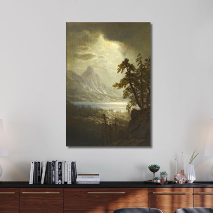 Estes Park Mattina Colorado Albert Bierstadt abr21 quadro stampato su tela