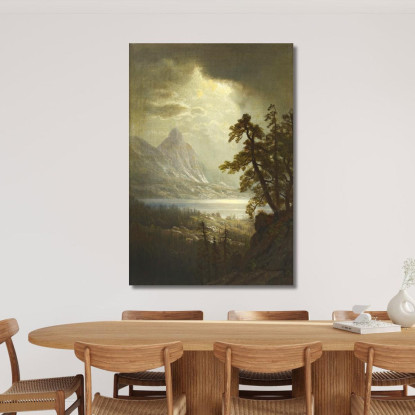 Estes Park Mattina Colorado Albert Bierstadt abr21 quadro stampato su tela