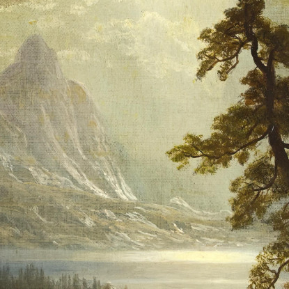 Estes Park Mattina Colorado Albert Bierstadt abr21 quadro stampato su tela
