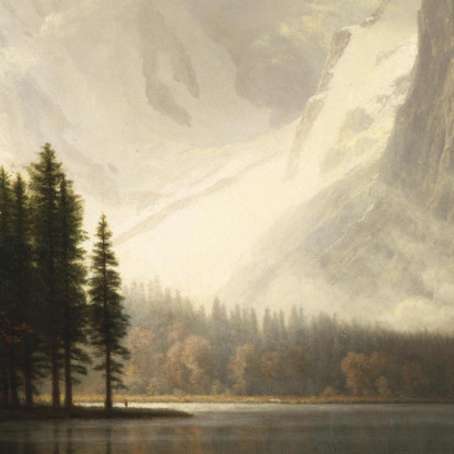 Estes Park Colorado Lago Whyte Albert Bierstadt abr22 quadro stampato su tela