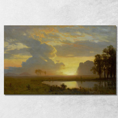 Estes Park Colorado Albert Bierstadt abr23 quadro stampato su tela