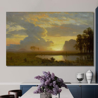 Estes Park Colorado Albert Bierstadt abr23 quadro stampato su tela