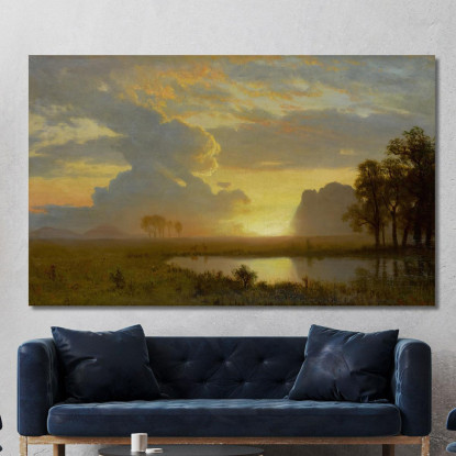 Estes Park Colorado Albert Bierstadt abr23 quadro stampato su tela