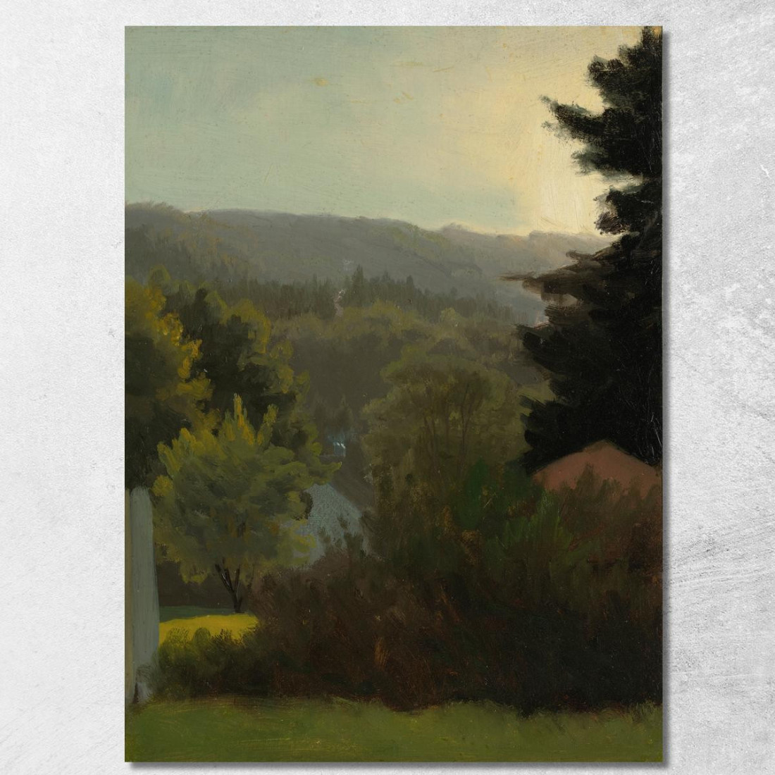 Colline Boscose Albert Bierstadt abr25 quadro stampato su tela