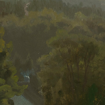 Colline Boscose Albert Bierstadt abr25 quadro stampato su tela