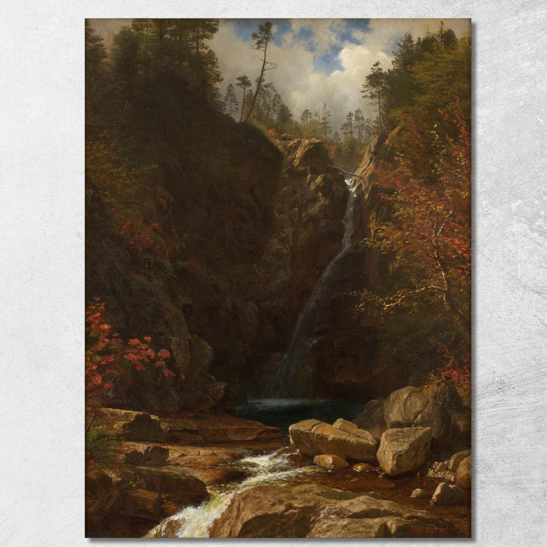 Cascate Di Glen Ellis Albert Bierstadt abr29 quadro stampato su tela