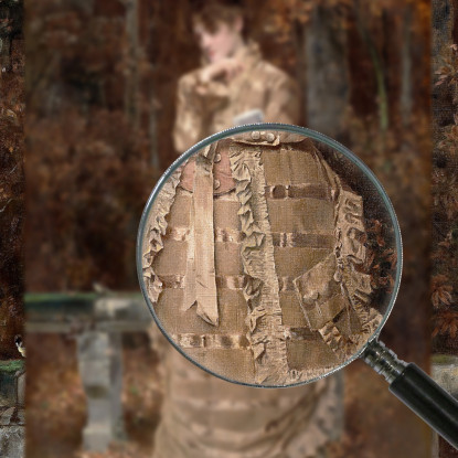 Autunno Alfred Stevens stal25 quadro stampato su tela