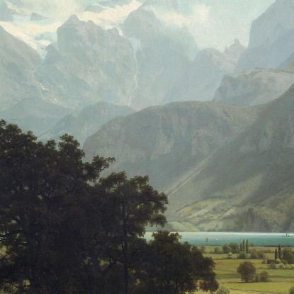 Lago Dei Quattro Cantoni Albert Bierstadt abr43 quadro stampato su tela