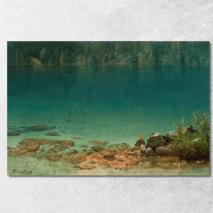 Scena Del Lago Albert Bierstadt abr44 quadro stampato su tela