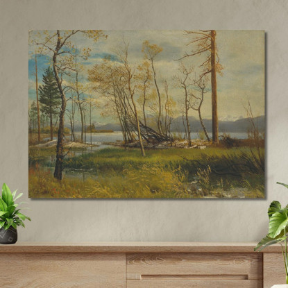 Lago Tahoe 2 Albert Bierstadt abr45 quadro stampato su tela