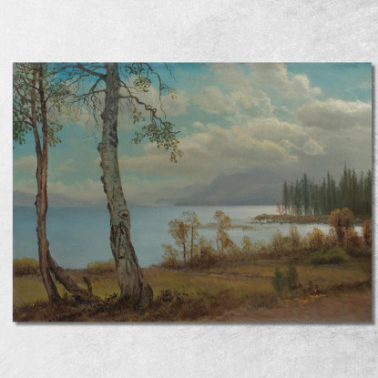 Lago Tahoe Albert Bierstadt abr46 quadro stampato su tela