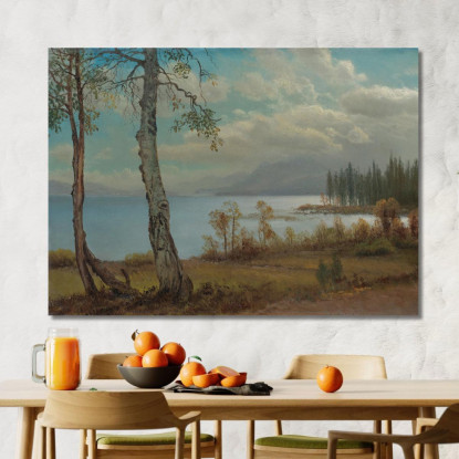 Lago Tahoe Albert Bierstadt abr46 quadro stampato su tela