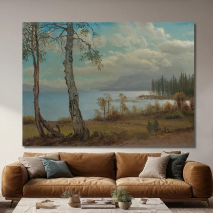 Lago Tahoe Albert Bierstadt abr46 quadro stampato su tela