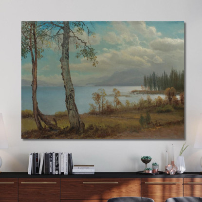 Lago Tahoe Albert Bierstadt abr46 quadro stampato su tela