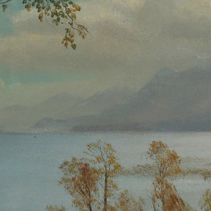 Lago Tahoe Albert Bierstadt abr46 quadro stampato su tela