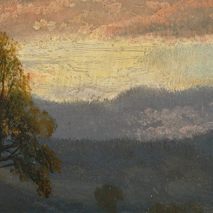 Paesaggio Con Bestiame Albert Bierstadt abr49 quadro stampato su tela