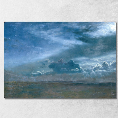 Paesaggio Con Nuvole Tempestose Albert Bierstadt abr51 quadro stampato su tela
