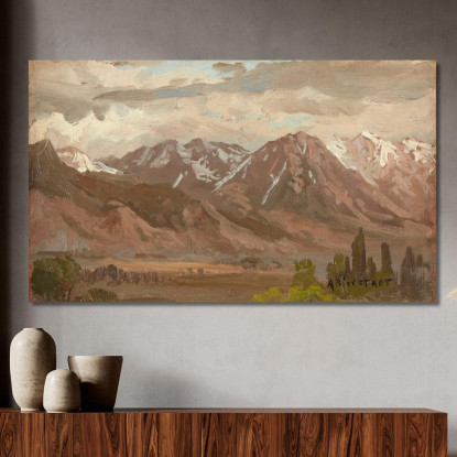 Paesaggio Del Montana Albert Bierstadt abr58 quadro stampato su tela