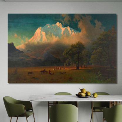 Monte Adams Washington Albert Bierstadt abr59 quadro stampato su tela