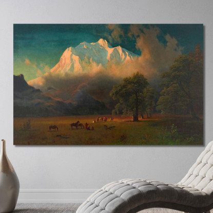 Monte Adams Washington Albert Bierstadt abr59 quadro stampato su tela