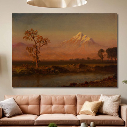 Monte Cofano Albert Bierstadt abr61 quadro stampato su tela