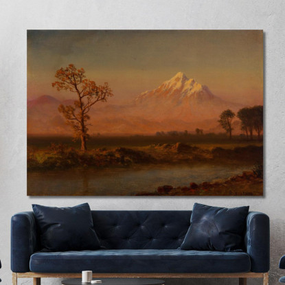 Monte Cofano Albert Bierstadt abr61 quadro stampato su tela