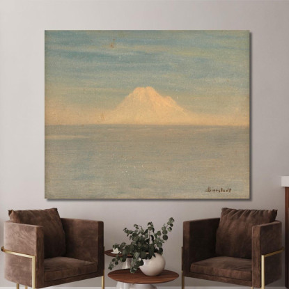 Monte Rainier Albert Bierstadt abr62 quadro stampato su tela