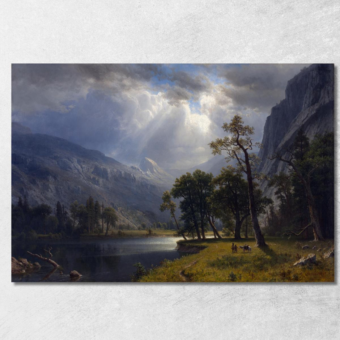 Monte Starr Re Yosemite Albert Bierstadt abr64 quadro stampato su tela