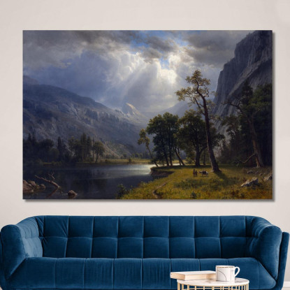 Monte Starr Re Yosemite Albert Bierstadt abr64 quadro stampato su tela