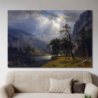 Monte Starr Re Yosemite Albert Bierstadt abr64 quadro stampato su tela