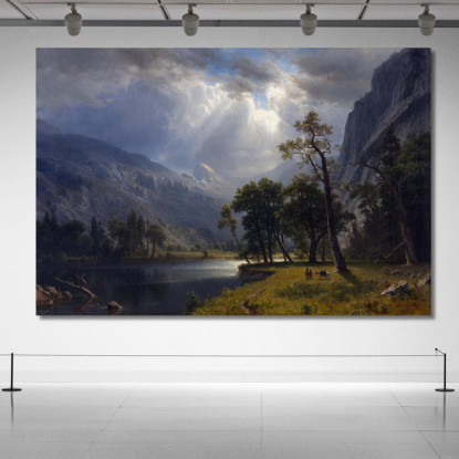 Monte Starr Re Yosemite Albert Bierstadt abr64 quadro stampato su tela