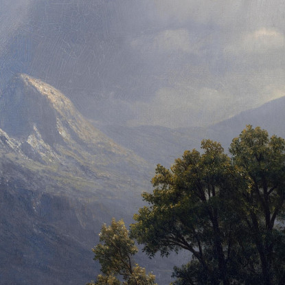 Monte Starr Re Yosemite Albert Bierstadt abr64 quadro stampato su tela