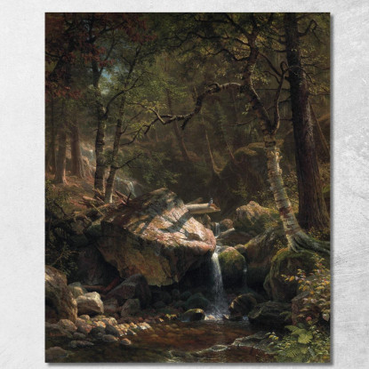 Ruscello Di Montagna Albert Bierstadt abr66 quadro stampato su tela