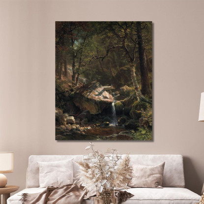 Ruscello Di Montagna Albert Bierstadt abr66 quadro stampato su tela