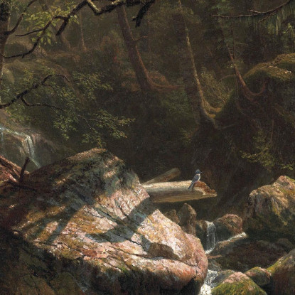 Ruscello Di Montagna Albert Bierstadt abr66 quadro stampato su tela