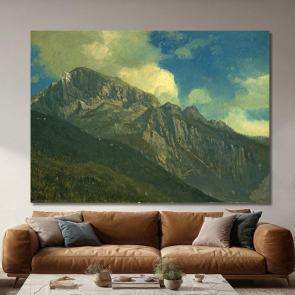 Montagne Albert Bierstadt abr70 quadro stampato su tela