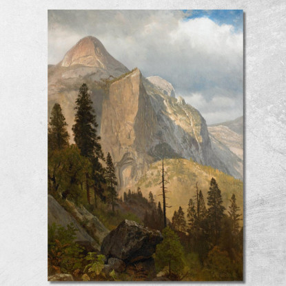Valle Del Yosemite Della Cupola Nord Albert Bierstadt abr73 quadro stampato su tela