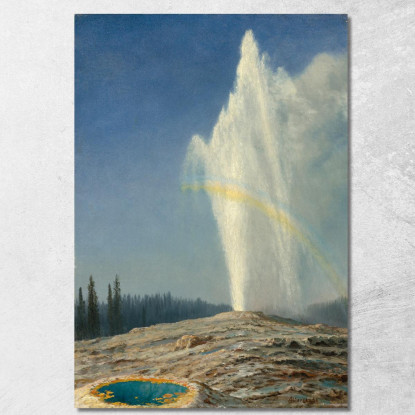 Vecchio Fedele Albert Bierstadt abr74 quadro stampato su tela