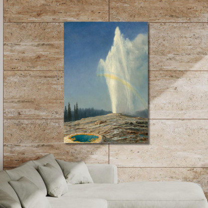 Vecchio Fedele Albert Bierstadt abr74 quadro stampato su tela