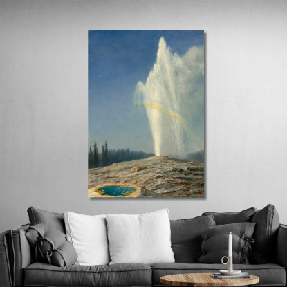 Vecchio Fedele Albert Bierstadt abr74 quadro stampato su tela