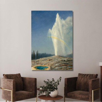 Vecchio Fedele Albert Bierstadt abr74 quadro stampato su tela