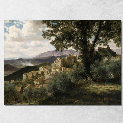 Olevano Albert Bierstadt abr75 quadro stampato su tela