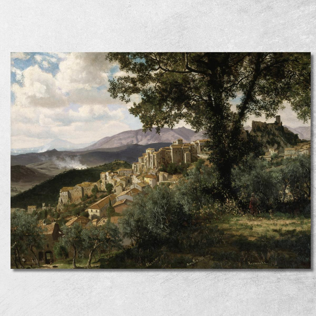 Olevano Albert Bierstadt abr75 quadro stampato su tela